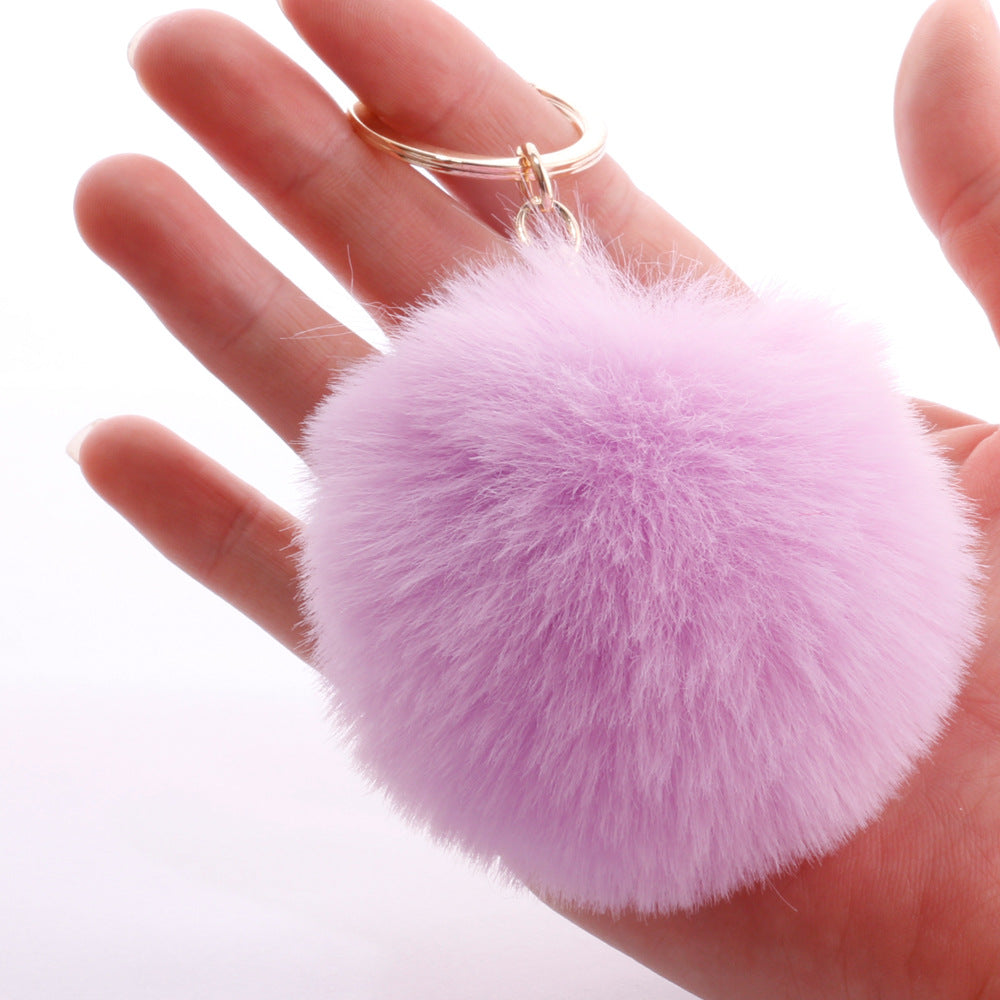 Wholesale 7CM Fur Ball Pom Pom Keychain